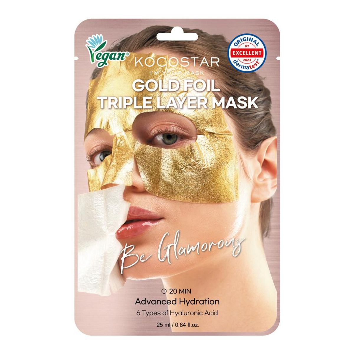 Gold Foil Triple Layer Mask