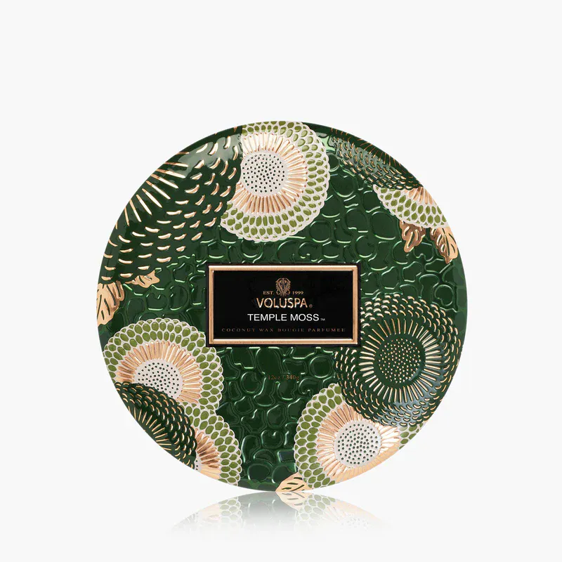 Temple Moss 3-Wick-Candle 